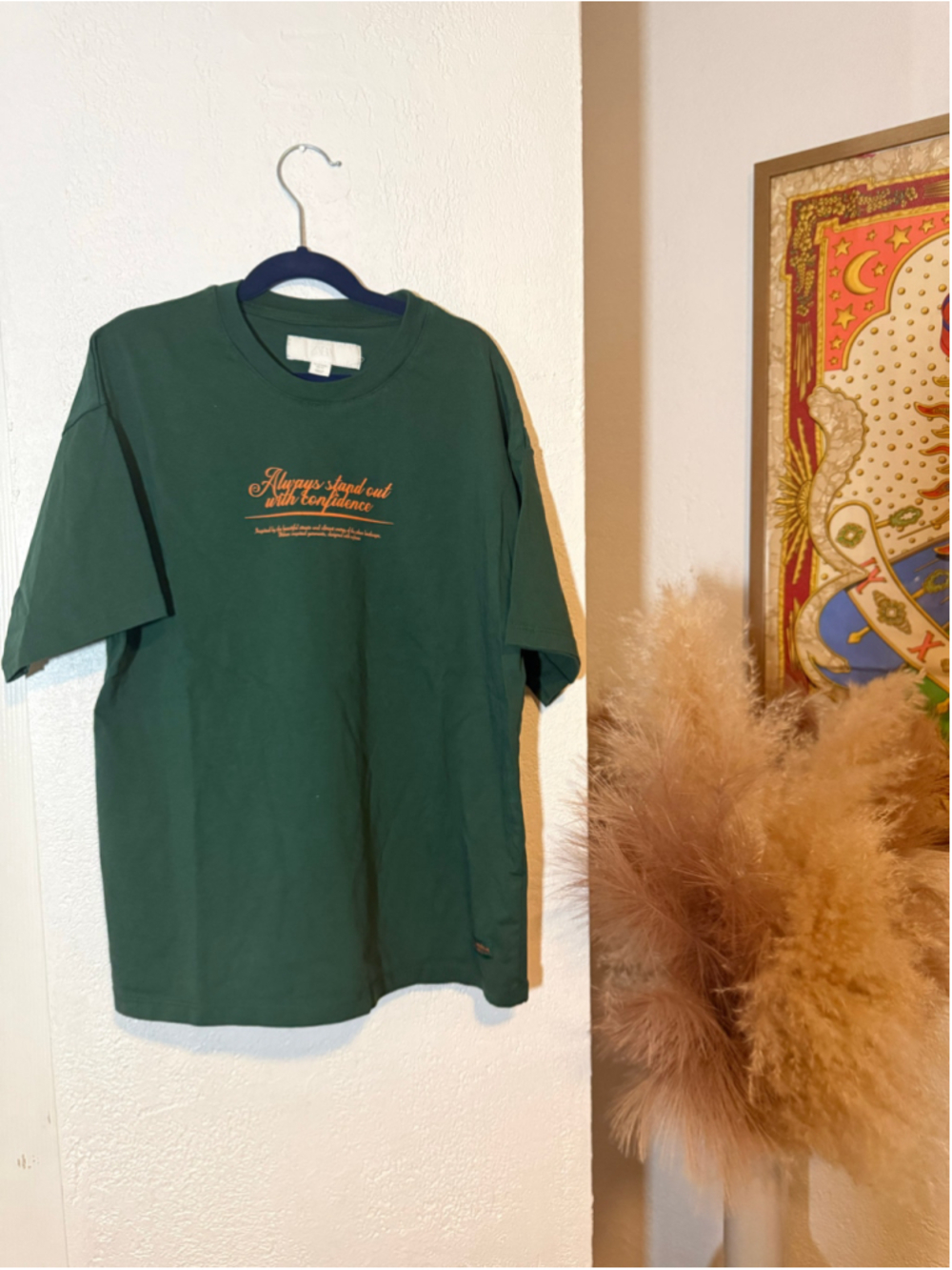 Preowned, Boys Zara Short Sleeve Graphic Tee Green Orange , Size 12